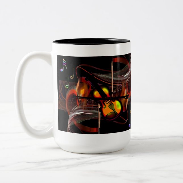 Musical fantasy Two-Tone coffee mug (Left)