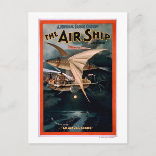 Musical Farce Comedy, The Air Ship Theatre Postcard