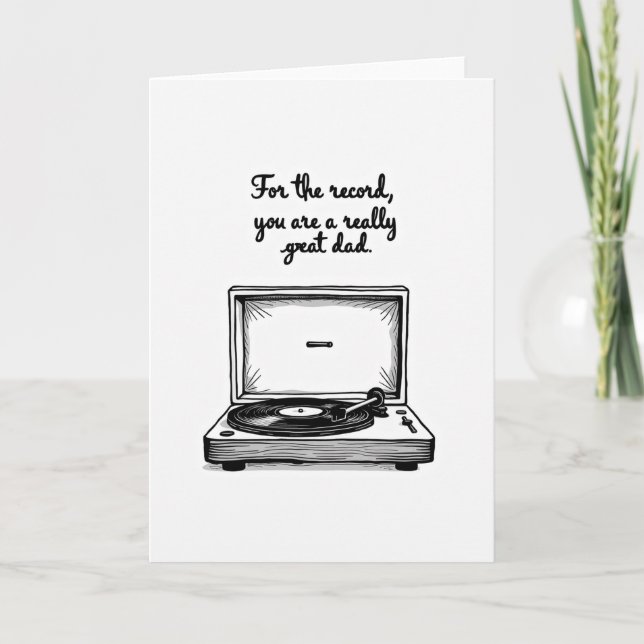 Musical Fathers Day Card (Front)
