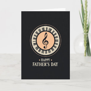 Musical Fathers Day Emblem Card