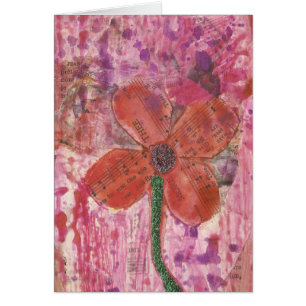 Musical Flower Mixed Media