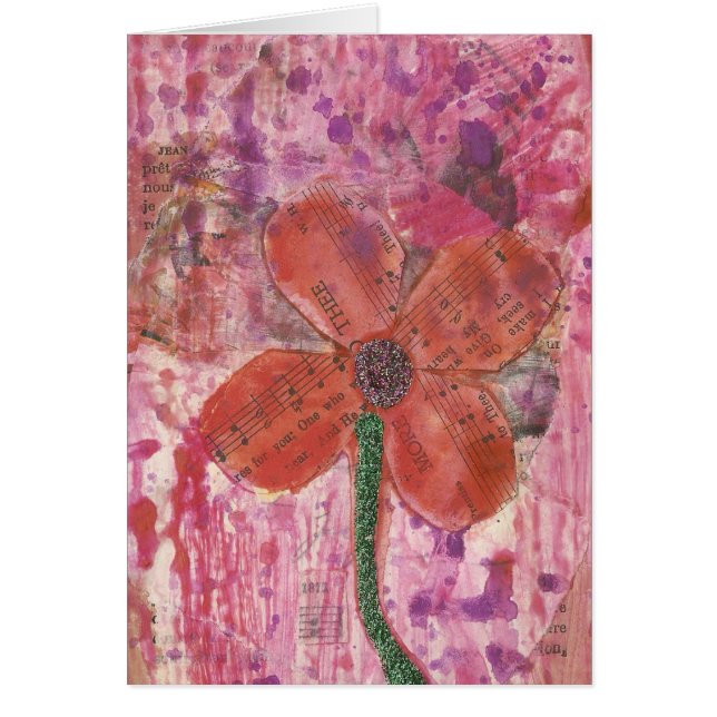 Musical Flower Mixed Media (Front)