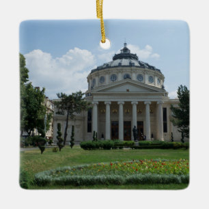 Musical Greetings from Bucharest! Ceramic Ornament