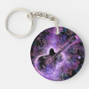 Musical Guitar Keychain
