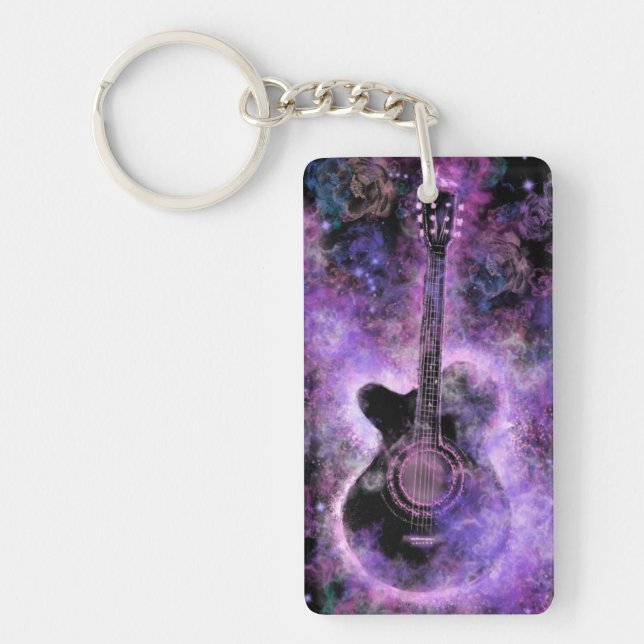 Musical Guitar Keychain Gift (Front)