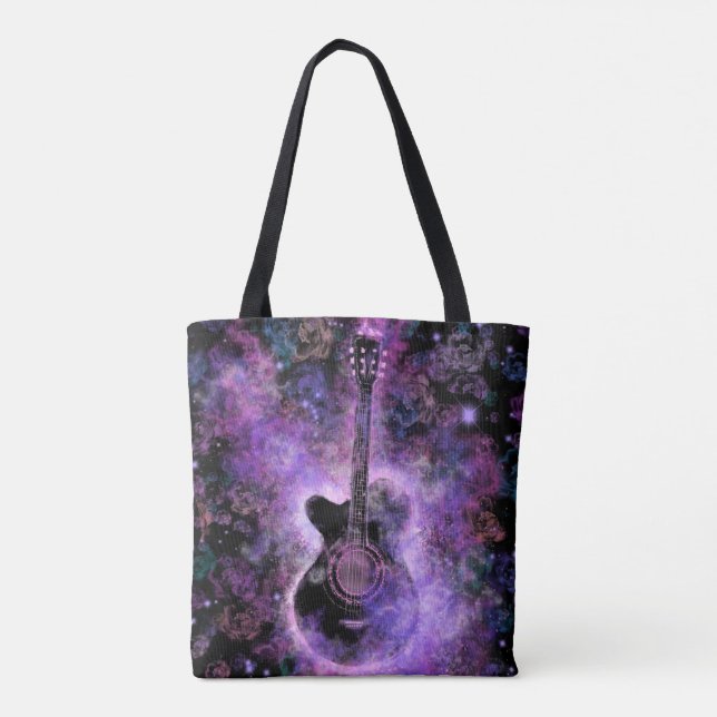 Musical Guitar Tote Bags (Back)