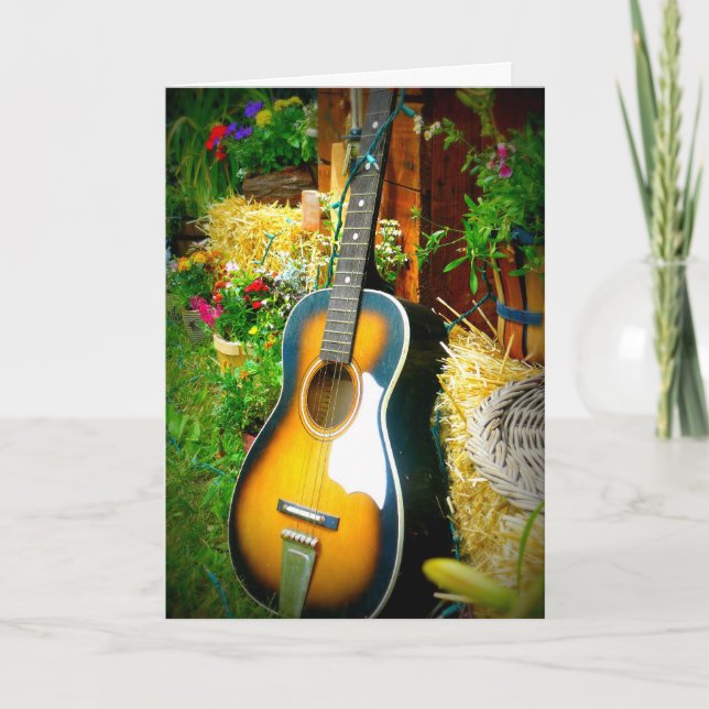 Musical Happy Birthday greeting card (Front)