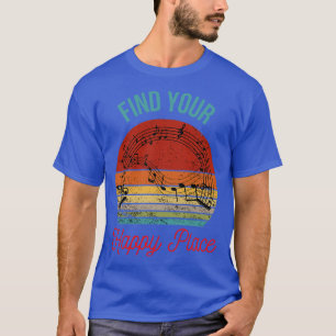 Musical Harmony Silhouette of Musical Notes Agains T-Shirt