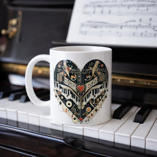 Musical Heart Coffee Mug