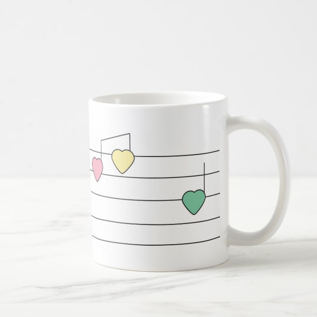Musical Hearts Mug (Right)