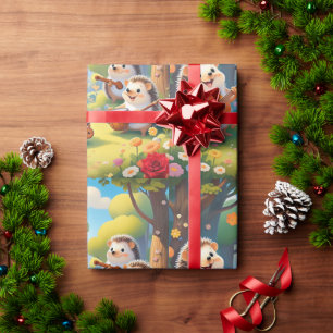 "Musical Hedgehog Vibes" Wrapping Paper
