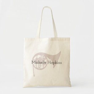 Musical Horns Classical Music Personalised Tote Bag