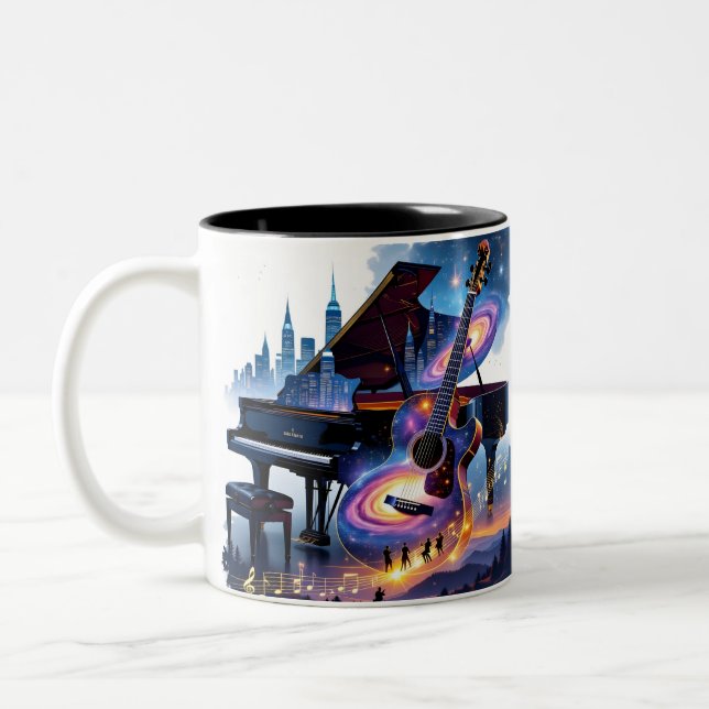 Musical Inner Being Two-Tone Coffee Mug (Left)