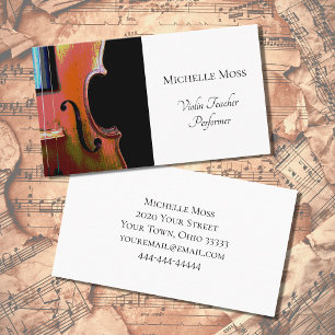Musical Instrument  Business Card
