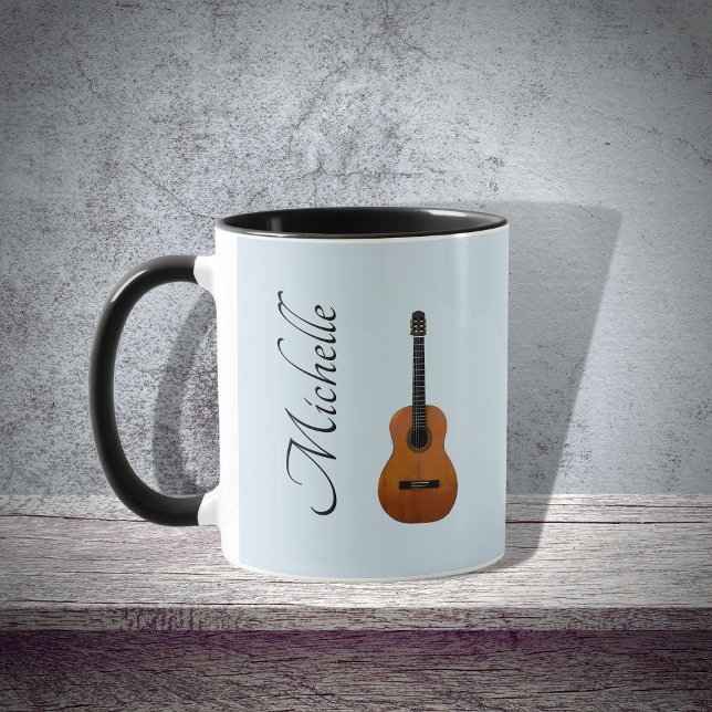 Musical Instrument Guitar Musician Blue Mug (Creator Uploaded)