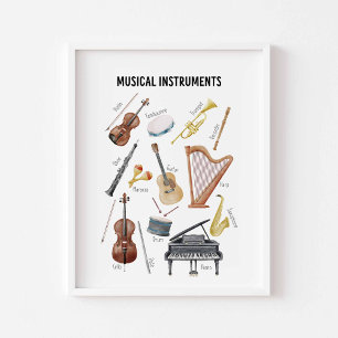 Musical instrument poster