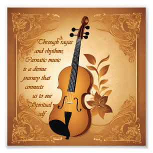 Musical Instrument with Quotes Wall Hanging  Photo Print