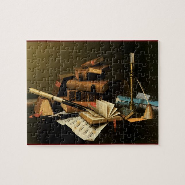 Musical Instruments and Books Jigsaw Puzzle (Horizontal)