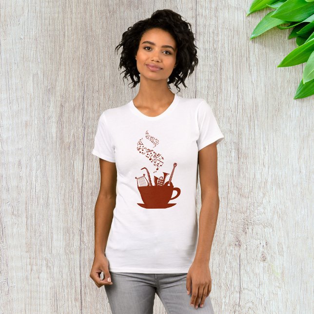 Musical Instruments And Notes Womens T-Shirt (Creator Uploaded)