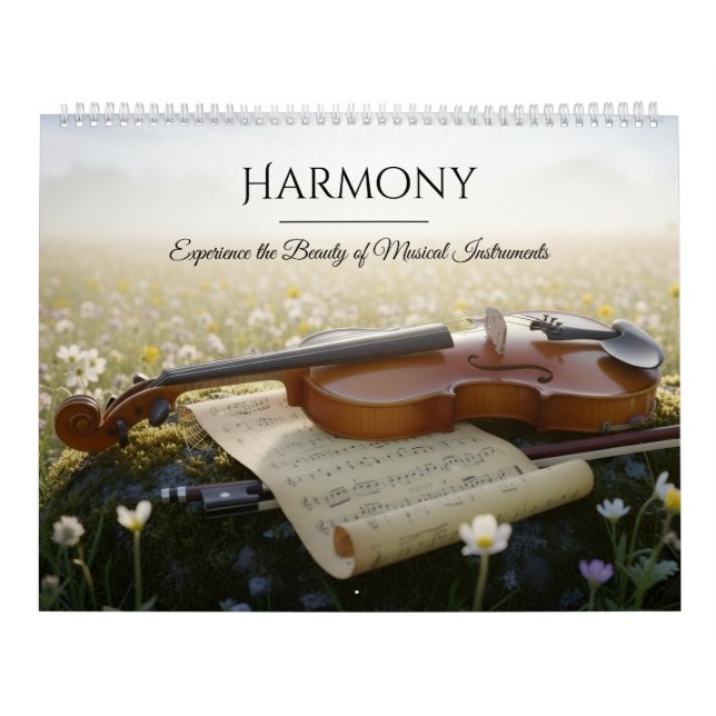 Musical Instruments Calendar – Elegant Photo (Cover)