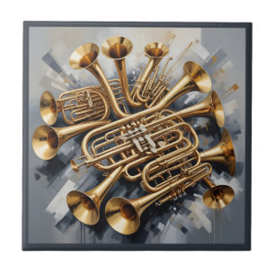 Musical Instruments Ceramic Tile