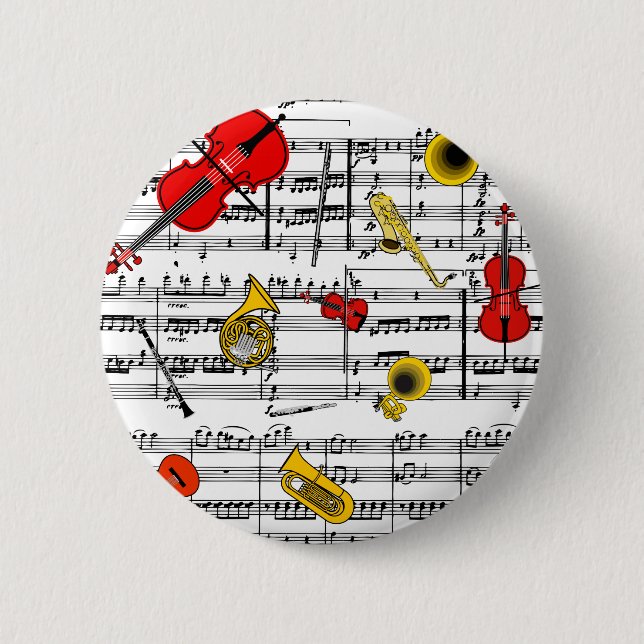 musical instruments copy.pdf 6 cm round badge (Front)