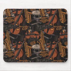 Musical Instruments Everywhere Mouse Pad