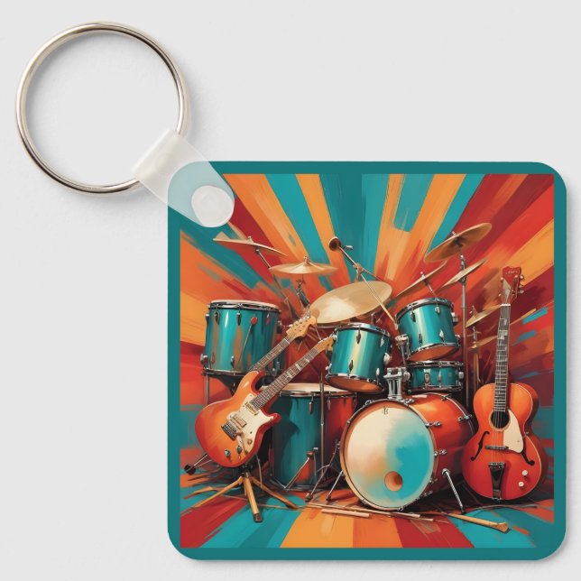 Musical Instruments Key Ring (Front)