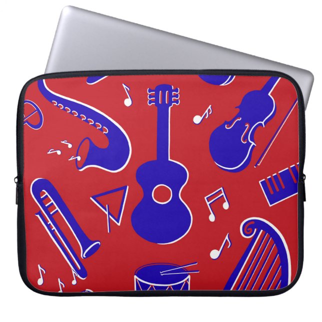 Musical Instruments Laptop Sleeve (Front)