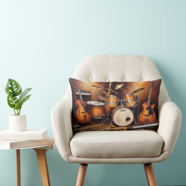 Musical Instruments Lumbar Cushion (Chair)