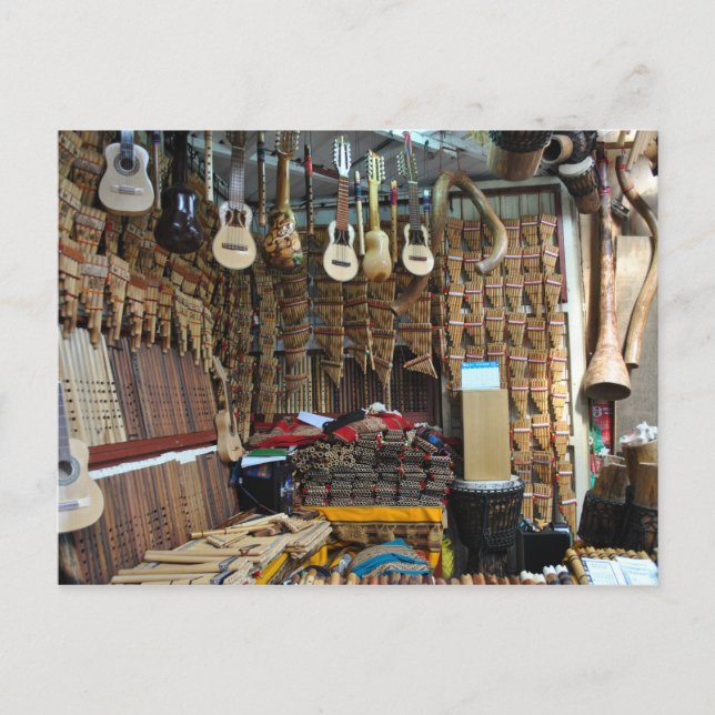 Musical Instruments - Machu Picchu - Perú Postcard (Front)
