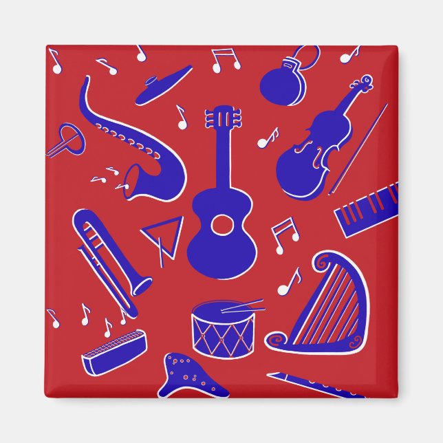 Musical Instruments Magnet (Front)