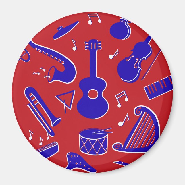 Musical Instruments Magnet (Front)