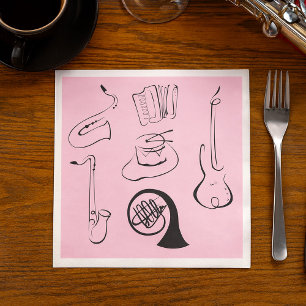 Musical Instruments Napkin
