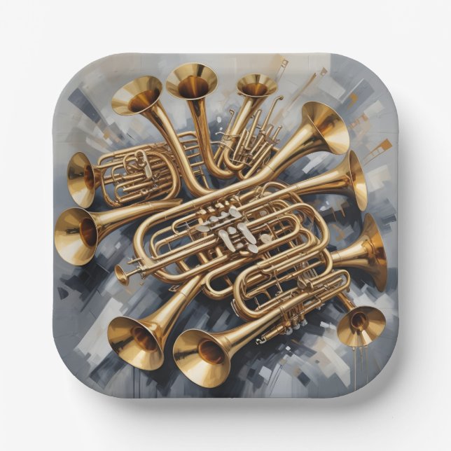 Musical Instruments Paper Plate (Front)