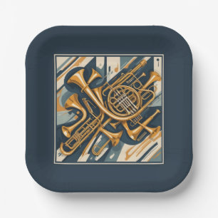 Musical Instruments Paper Plate