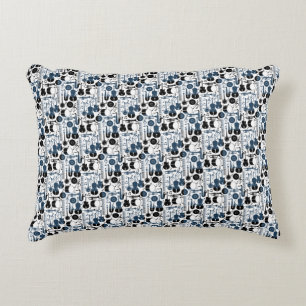 Musical instruments pattern design 2 tones decorative cushion