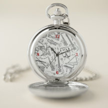 Musical Instruments Pocket Watch