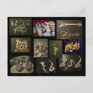 Musical Instruments Postcard
