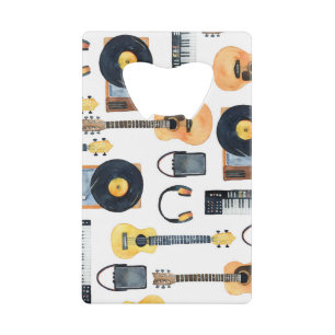 Musical Instruments: Seamless Watercolor