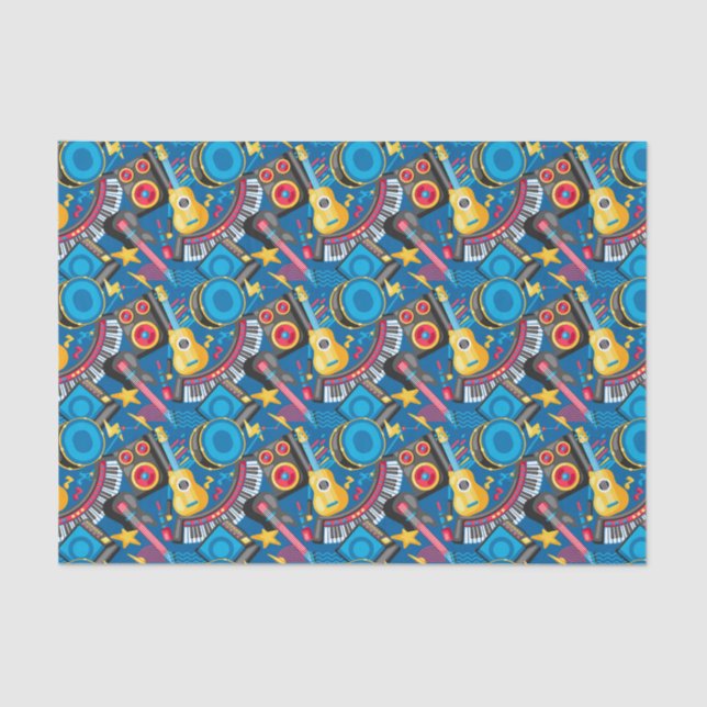 Musical Instruments Tissue Paper (Front)