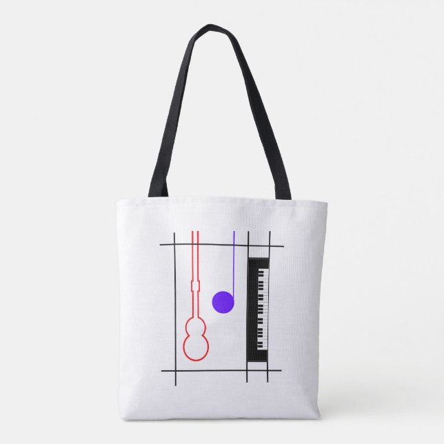 Musical instruments tote bag (Back)