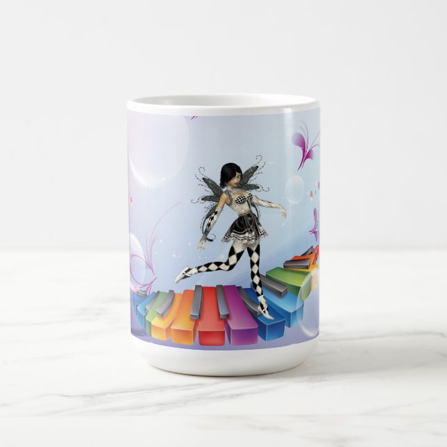 Musical Keyboard Faerie Coffee Mug (Center)
