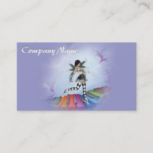Musical Keyboard Faerie Vignette Business Card