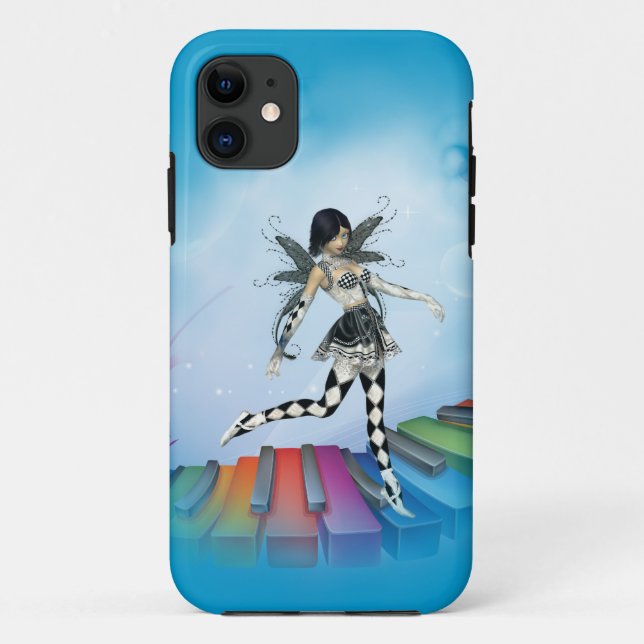 Musical Keyboard Faerie Vignette Case-Mate iPhone Case (Back)