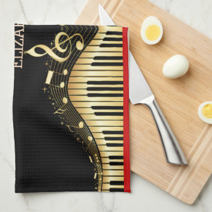 Musical Keyboard Tea Towel