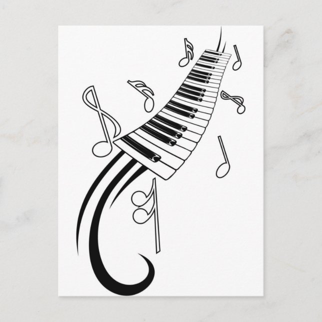 Musical Keys Postcard (Front)