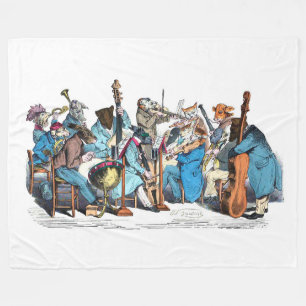 MUSICAL LANGUAGE ANIMAL FARM ORCHESTRA  FLEECE BLANKET