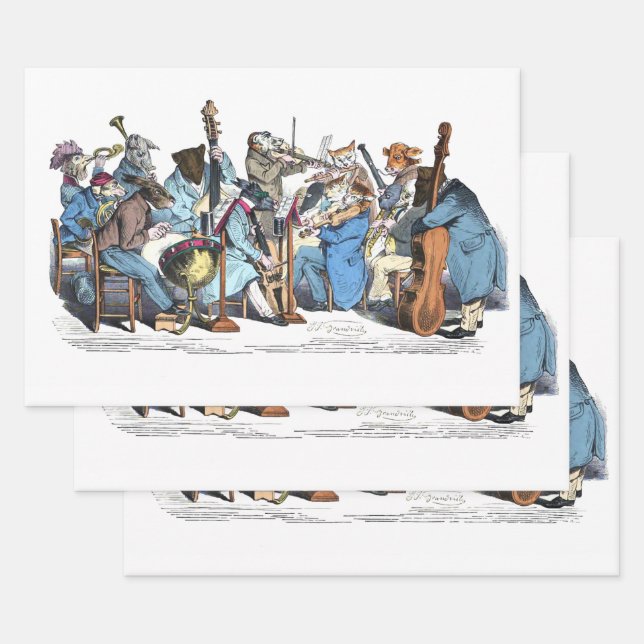 MUSICAL LANGUAGE ANIMAL FARM ORCHESTRA  WRAPPING P WRAPPING PAPER SHEET (Set)