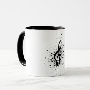 Musical leaf music musical pattern. Music Mug